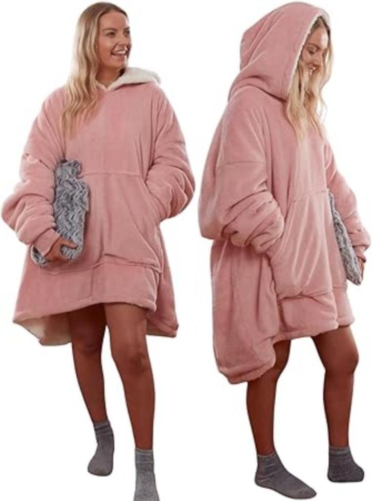 hoodie | deken | ultrazacht en warm | Nieuw, Huis en Inrichting, Woonaccessoires | Plaids en Woondekens, Nieuw, Verzenden