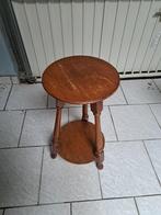 Antiek bijzettafeltje 60cm hoog, 29 cm diameter, Ophalen