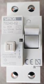 2 interrupteurs différentiels 2P - 40A - 30mA, Enlèvement ou Envoi, Comme neuf, Autres types