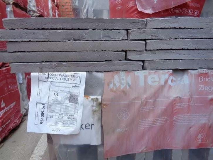 Gevelstenen wasserstrich grijs, Antiek en Kunst, Antiek | Keramiek en Aardewerk, Ophalen of Verzenden