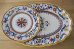 Grand plat et assiette céramique Deruta décor raffaellesco, Enlèvement ou Envoi