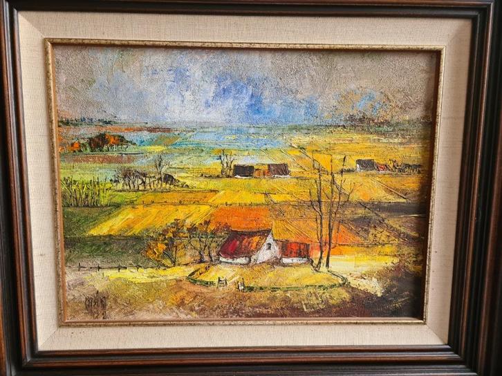 2 mooie schilderijen met landschappen, Antiek en Kunst, Kunst | Schilderijen | Klassiek, Ophalen