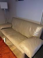 2  lederen zetels JORI  - 2,5 - taupe, Ophalen, Gebruikt, Overige maten, Leer