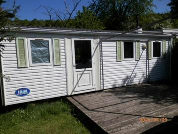 stacaravan op camping te Malonne (Namen), Caravans en Kamperen, Stacaravans, Tot en met 4