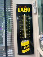 Thermomètre publicitaire émail LABO, Collections, Utilisé, Enlèvement ou Envoi, Panneau publicitaire