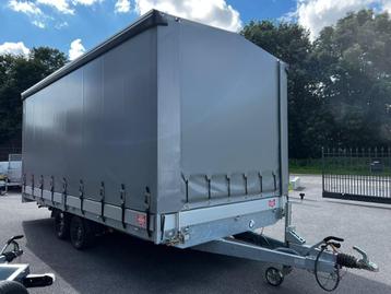 Plateauwagen Hapert Azure Oprijrampen en huif en schuifzeil beschikbaar voor biedingen