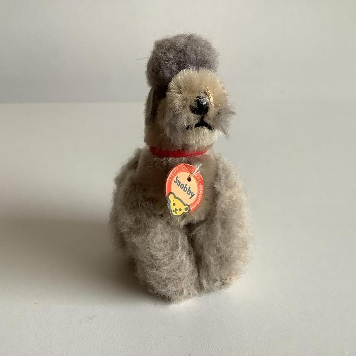 Vintage Steiff poedeltje “Snobby”, Antiek en Kunst, Antiek | Speelgoed, Ophalen of Verzenden