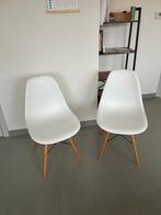 2 eetkamerstoelen, Comme neuf, Enlèvement, Bois, Blanc