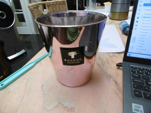 kaarspot " baobab " leeg, roze, 160 mmx140 mm, Huis en Inrichting, Woonaccessoires | Kandelaars en Kaarsen, Zo goed als nieuw
