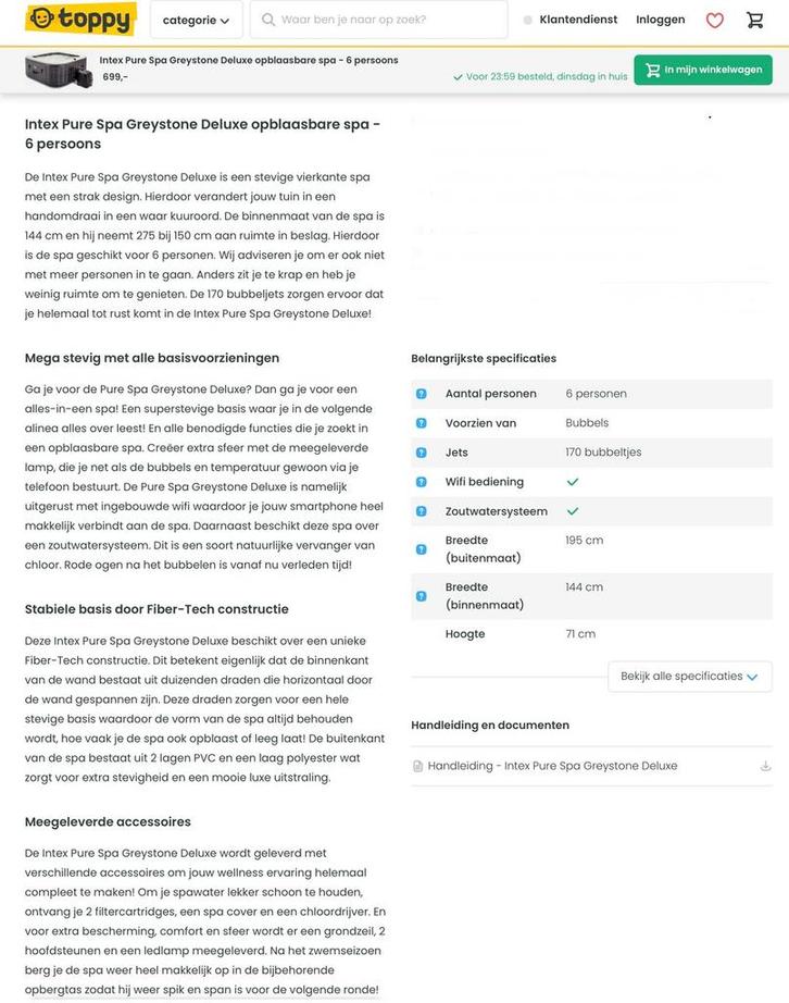 Opblaasbare jacuzzi, Tuin en Terras, Bubbelbaden en Hottubs, Gebruikt, Opblaasbaar, Afdekzeil, Grondzeil, Filter, Pomp, Ophalen