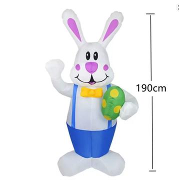 Paashaas met led verlichting en opblaassysteem binnen/buiten beschikbaar voor biedingen