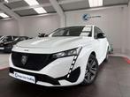 Peugeot 308 1.5BlueHdi 130Ch 14041€HT CARPLAY GAR 12M, Stof, Gebruikt, Zwart, Wit