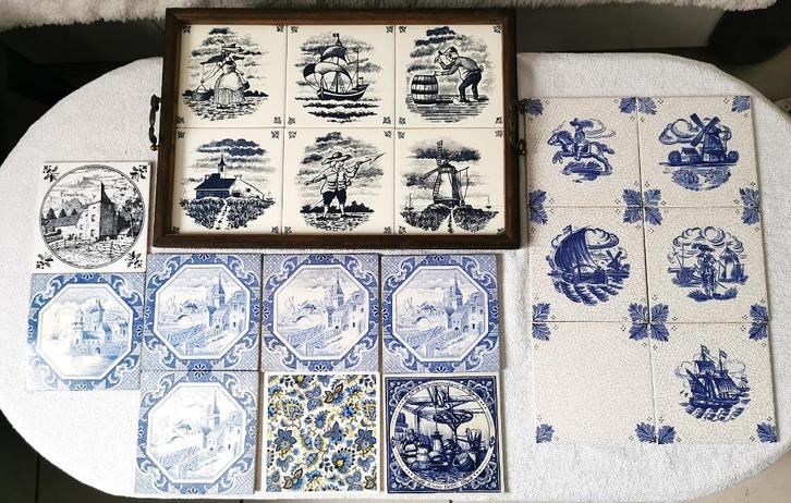 Wand tegels Nederland-Duitsland, Doe-het-zelf en Bouw, Tegels, Gebruikt, Wandtegels, Keramiek, Ophalen of Verzenden