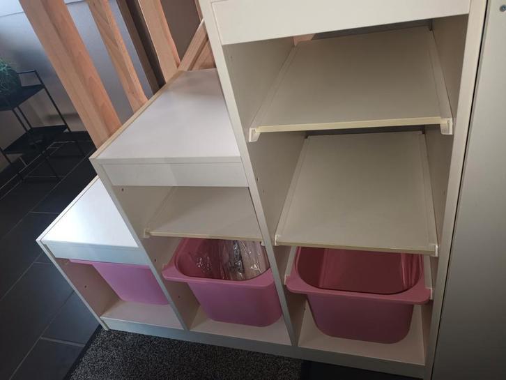 Ikea Trofast 2 basiselementen met bakjes, Kinderen en Baby's, Kinderkamer | Commodes en Kasten, Zo goed als nieuw, Kast, Minder dan 90 cm