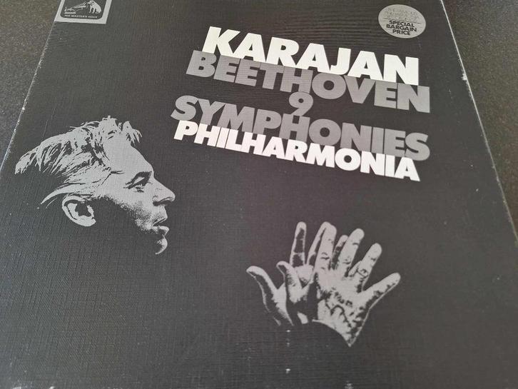 Beethoven / Karajan - Beethoven 9 Symphonies Box 7 x Lp's, Cd's en Dvd's, Vinyl | Klassiek, Gebruikt, Classicisme, Kamermuziek