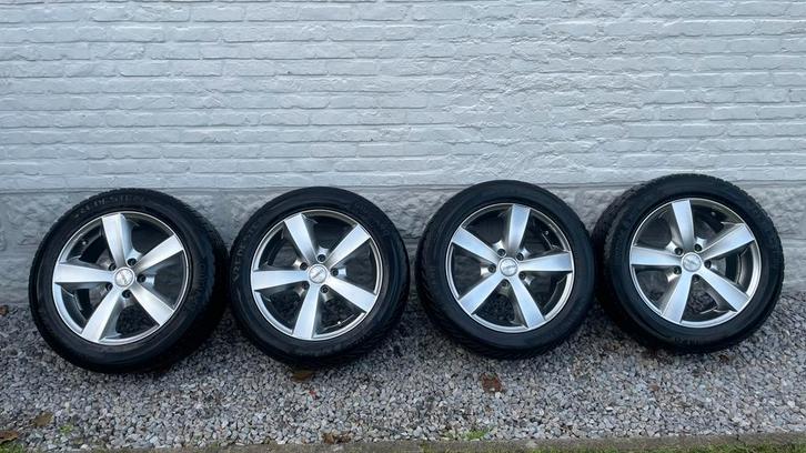 Winterbanden op velg, Auto-onderdelen, Banden en Velgen, Velg(en), Winterbanden, 17 inch, 225 mm, Personenwagen, Gebruikt, Ophalen