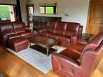 Lederen salon, Ophalen, Zo goed als nieuw, Leer