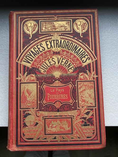 Jules Verne - Le Pays des Fourrures, Antiquités & Art, Antiquités | Livres & Manuscrits, Enlèvement ou Envoi