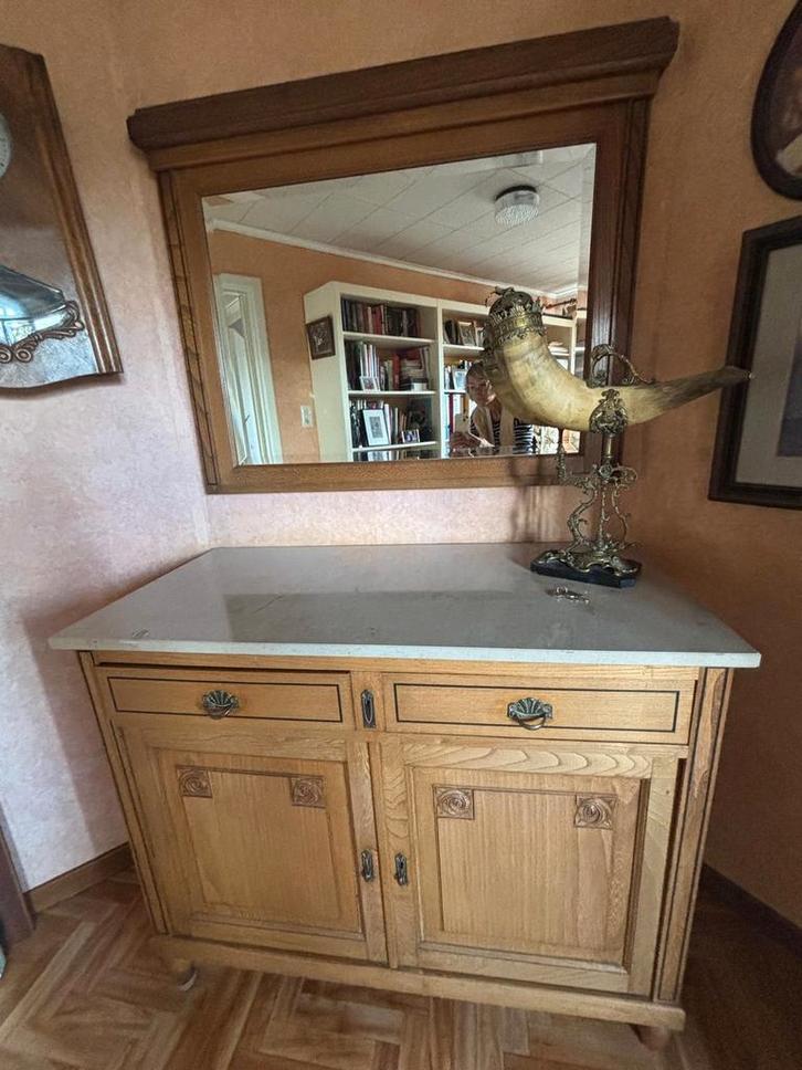 Commode plus kleerkast, Antiek en Kunst, Antiek | Meubels | Kasten, Ophalen