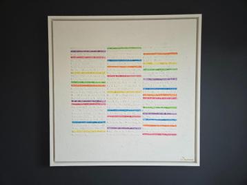 Origineel Werk Sandra Hapers "Fading Memories" 80x80x5 beschikbaar voor biedingen