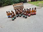 Vintage bierkrat 'Biertoren' inclusief 22 oude flesjes, Ophalen, Flesje(s)