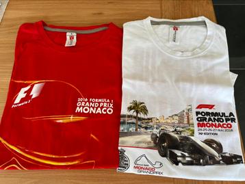2 shirts van de GP F1 van Monaco 