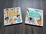 Twee kartonboekjes met flapjes - dieren/speeltuin, Enlèvement, Comme neuf, 2 à 3 ans