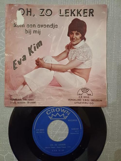 Eva Kim – Oh, Zo Lekker   1973  Schlager, CD & DVD, Vinyles Singles, Utilisé, Single, En néerlandais, 7 pouces, Enlèvement ou Envoi