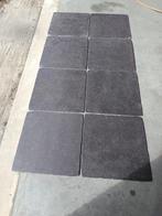 Donkerblauwe tegel met steeneffect, Ophalen, 40 tot 60 cm, 40 tot 60 cm, Keramiek