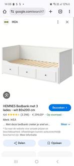 Bedbank ikea hemnez 80 of 160 cm breed 2 jaar oud nette staa, Huis en Inrichting, Ophalen, Zo goed als nieuw, 160 cm