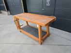 établi en hêtre massif avec étau DÉMONTABLE, Enlèvement ou Envoi, Utilisé, 170 cm ou plus, Étau