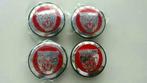 Jaguar naafdoppen/center caps/wieldoppen Ø 58 mm rood/zwart, Ophalen of Verzenden, Nieuw
