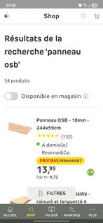 Panneaux OSB 18 mm NEUFS – 9 € / pièce, Bricolage & Construction, Enlèvement