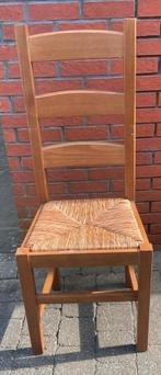 Set van 6 rustieke stoelen met rieten zitting, Ophalen
