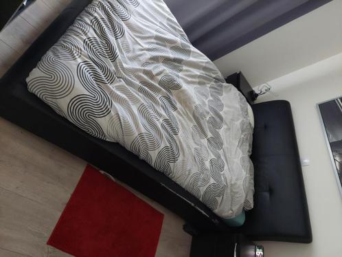 Bed 140x200 + lattenbodems, Maison & Meubles, Chambre à coucher | Lits, Utilisé, Deux personnes, 140 cm, 200 cm, Autres matériaux