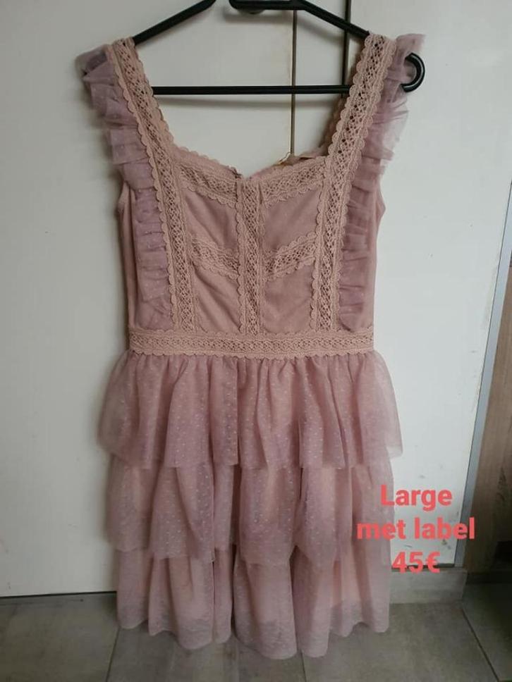 Nieuw kleedje oudroze Soky & Soka NIEUW MET LABEL, Kleding | Dames, Gelegenheidskleding, Nieuw, Cocktailjurk, Maat 42/44 (L), Roze