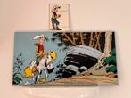Lucky Luke emaille plaat - Belgische emaillering, Verzamelen, Beelden en Beeldjes, Ophalen of Verzenden