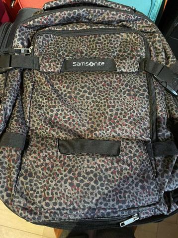 Rugzak Samsonite zwart/bruin gevlekt, Handtassen en Accessoires, Tassen | Rugtassen, Ophalen of Verzenden, Nieuw