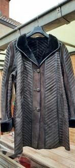 Manteau femme en cuir noir/marron, Vêtements | Hommes, Vestes | Hiver, Comme neuf, Noir, Taille 46 (S) ou plus petite, Enlèvement ou Envoi