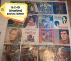 16 X 45t (singles) actrices/acteurs liés, CD & DVD, Vinyles | Musique du monde, Comme neuf, Enlèvement ou Envoi, Autres genres