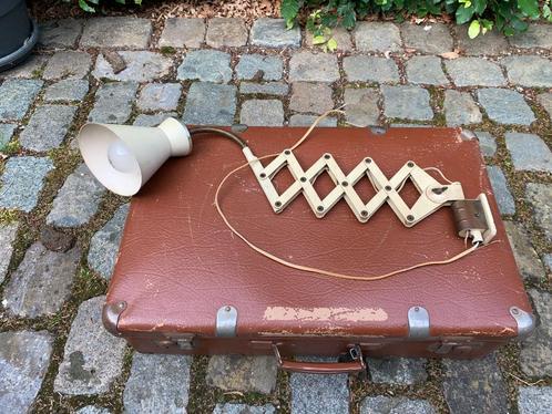 Vintage harmonica wandlamp – jaren 40/50 design, Huis en Inrichting, Lampen | Wandlampen, Gebruikt, Ophalen