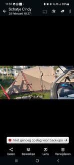 Katoenen tent nomad, Caravanes & Camping, Comme neuf