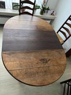 Eiken Eettafel met bijbehorende stoelen, Huis en Inrichting, Ophalen, Gebruikt, 4 tot 6 stoelen