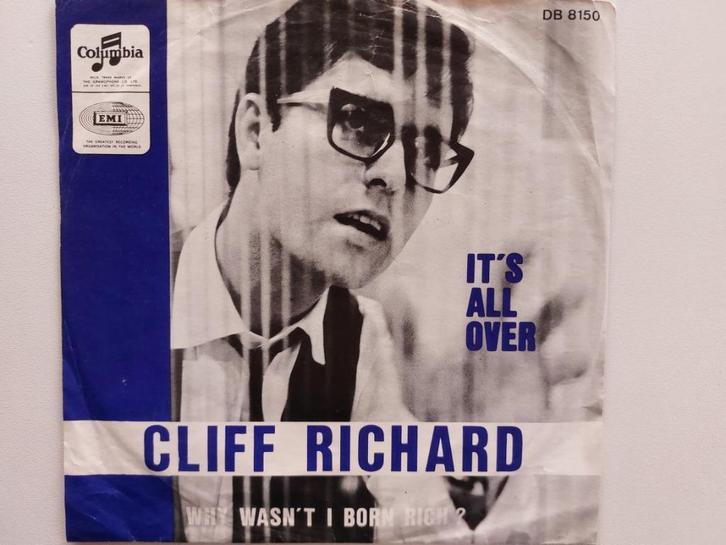 Cliff Richard - It's All Over (1967-Belgium pers), Cd's en Dvd's, Vinyl Singles, Pop, Ophalen of Verzenden