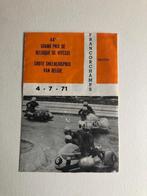 1971 Grote Prijs België MOTO folder programma Gulf, Ophalen of Verzenden, Motoren