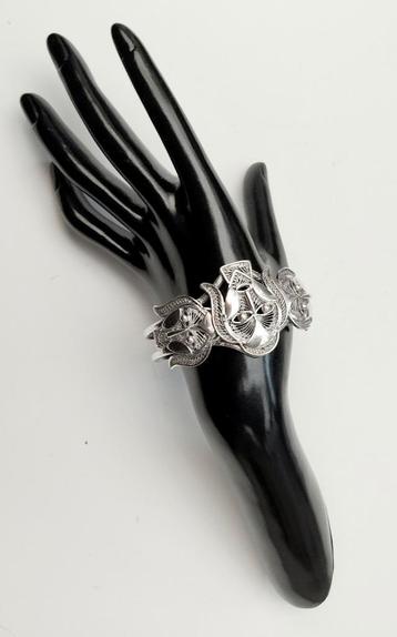 Rare bracelet Senoufo en argent 925, Enlèvement ou Envoi