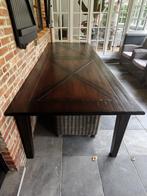 Massief houten eettafel 12p, Huis en Inrichting, Tafels | Eettafels, Ophalen, Gebruikt