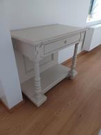 Bijzettafel met lade beige geverfd, Ophalen, Gebruikt