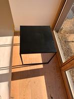 Zwart stalen bijzettafeltje, Huis en Inrichting, Ophalen, Zo goed als nieuw