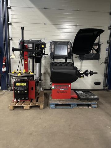 Corghi banden apparaat & CEMB ER90 balanceer machine beschikbaar voor biedingen